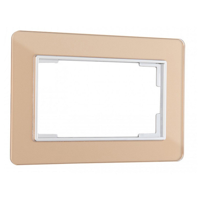 Рамка для двойной розетки arte milano am-503.14 503.14-double.shampan